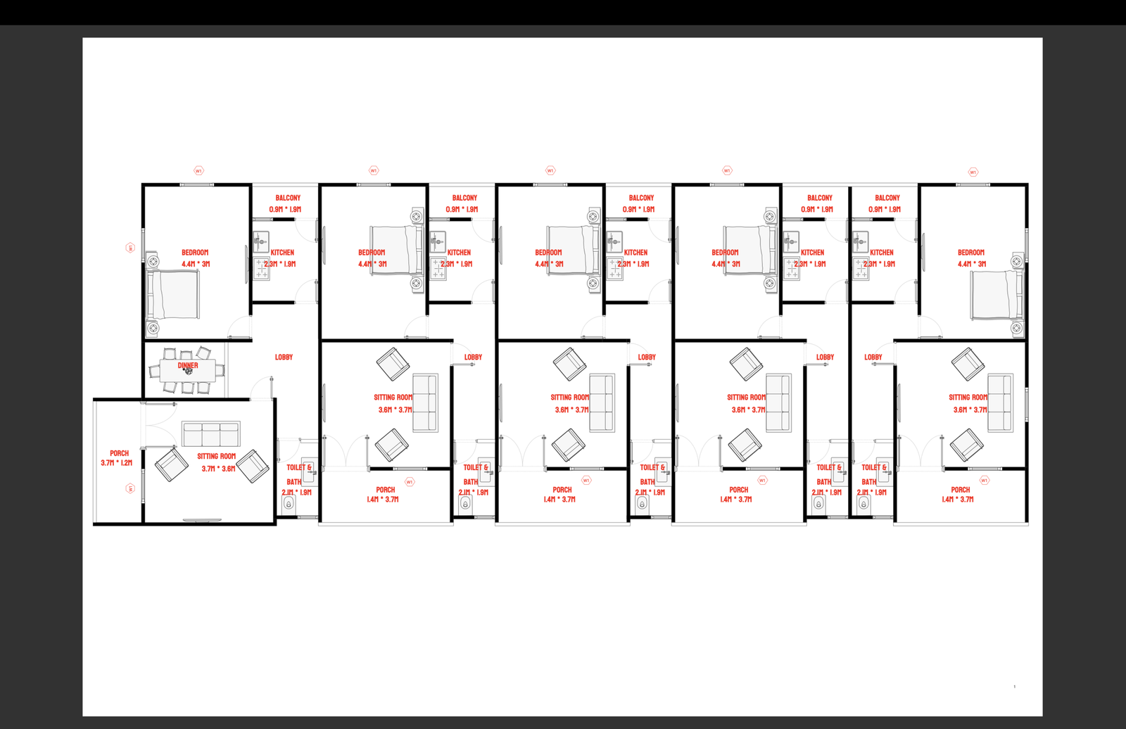 PROPERTY TO RENT – 1 BEDROOM